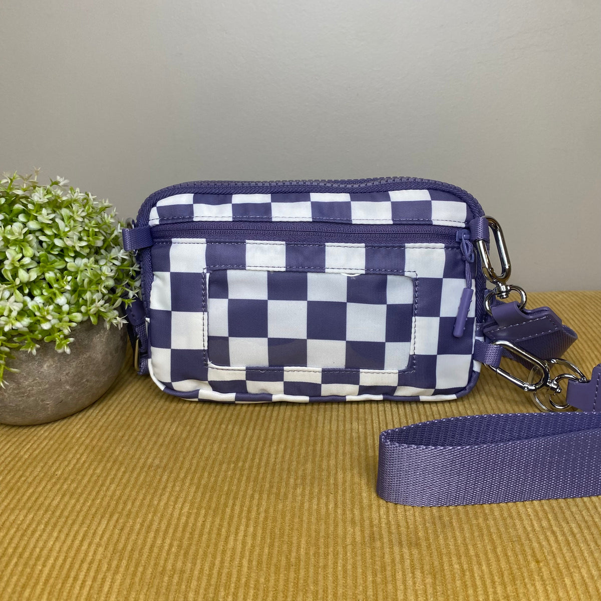 Remi - Nylon Crossbody Checkered