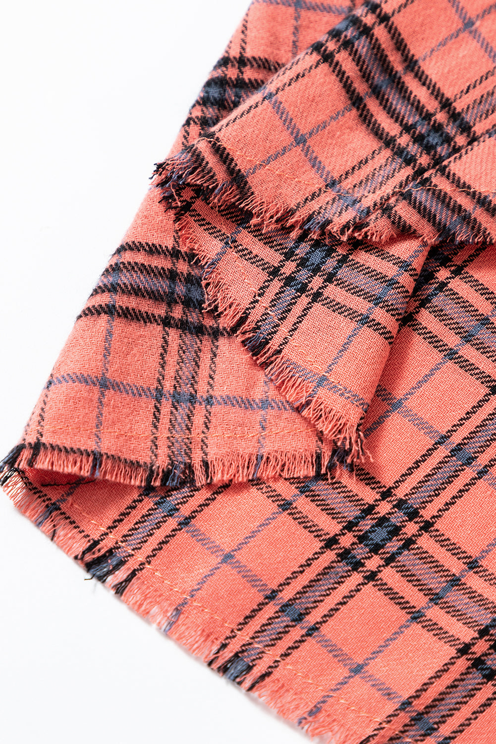 Plaid Distressed Top *TWO COLORS* FB