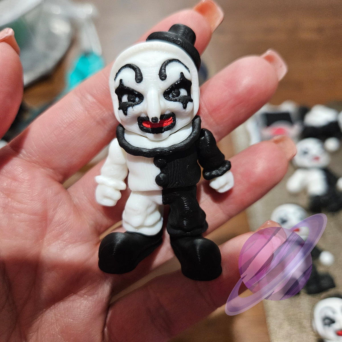 ARTSY CLOWN-3D PRINTED STRAW BUDDY
