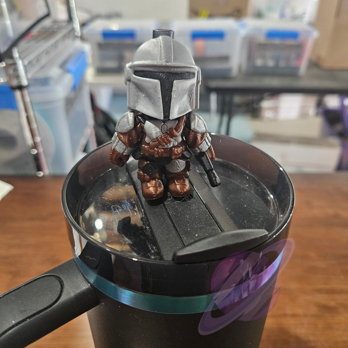 MANDO-3D PRINTED STRAW BUDDY