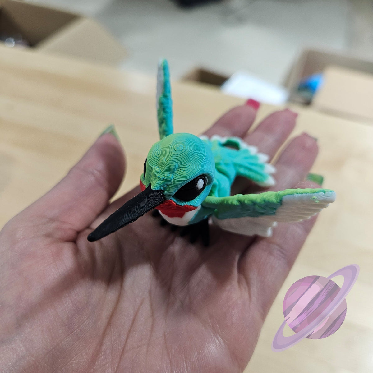 HUMMINGBIRD-3D PRINTED STRAW BUDDY