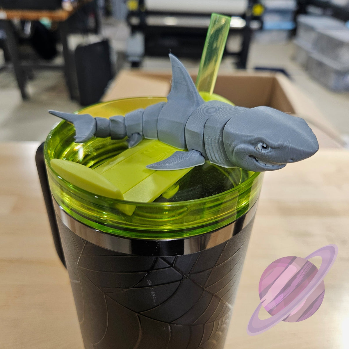 GREAT REEF SHARK-3D PRINTED STRAW BUDDY