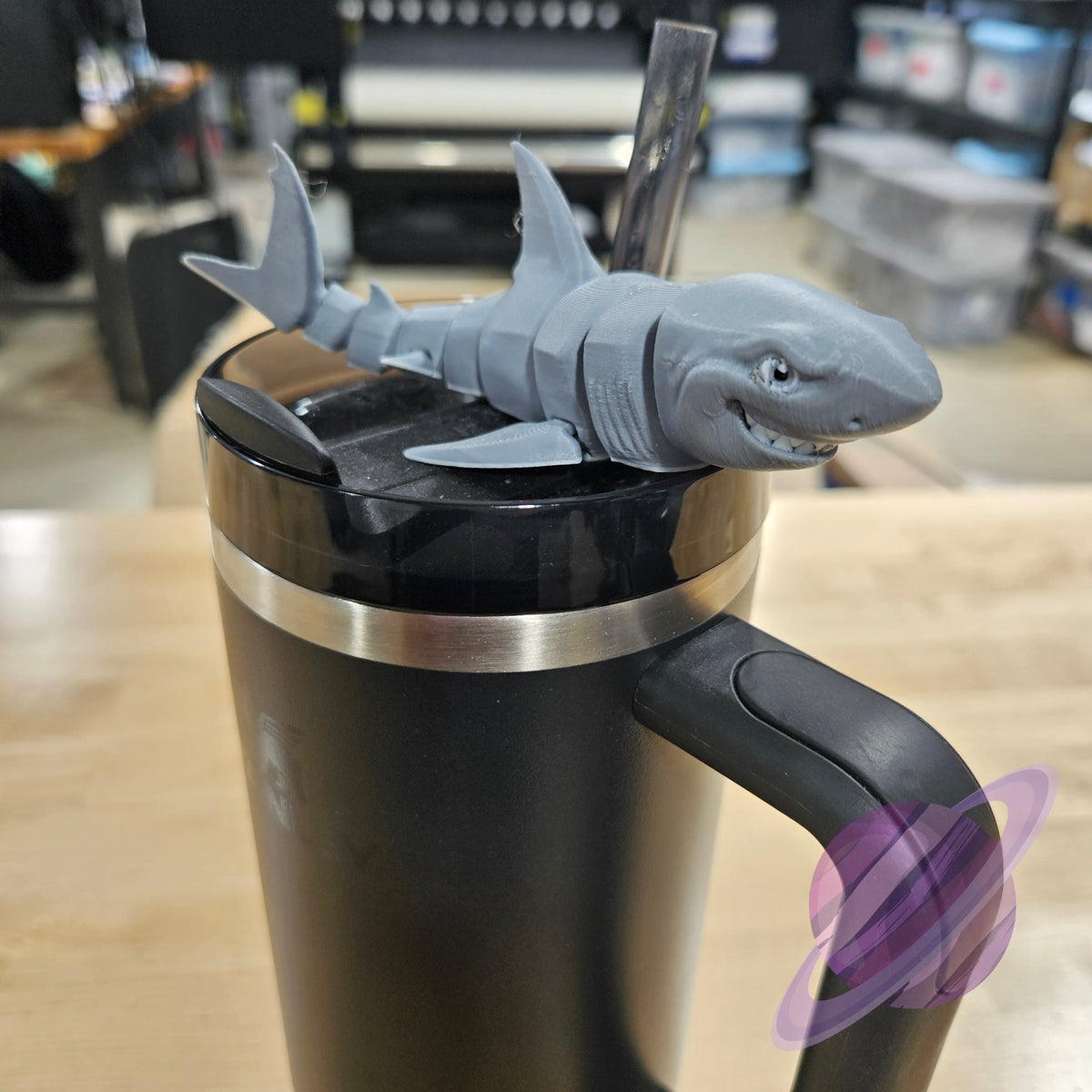 GREAT REEF SHARK-3D PRINTED STRAW BUDDY