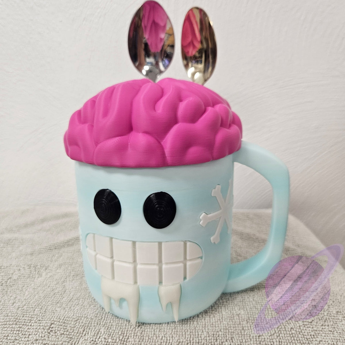 BRAIN FREEZE- 3D PRINTED ICE CREAM PINT HOLDER