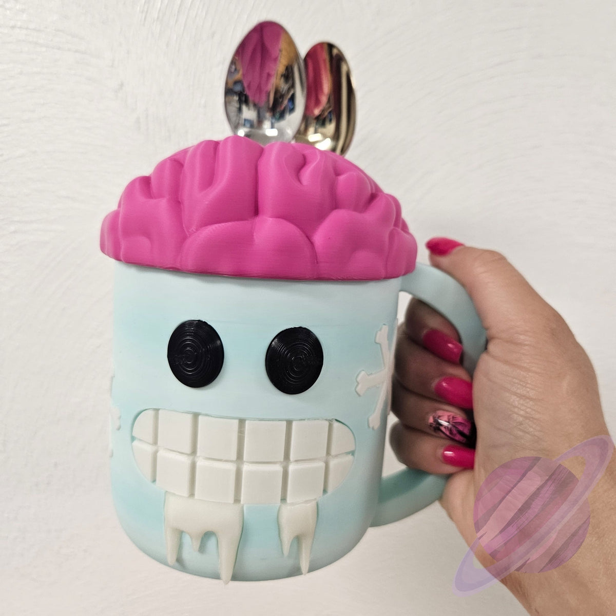 BRAIN FREEZE- 3D PRINTED ICE CREAM PINT HOLDER