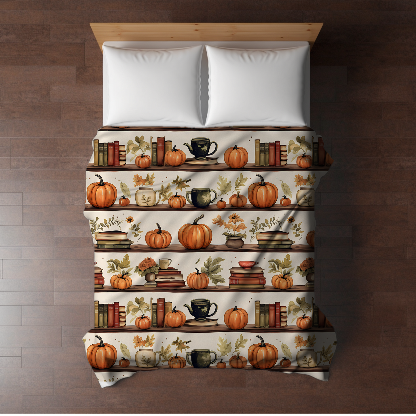 Blanket - Halloween - Pumpkin Bookshelf - PREORDER