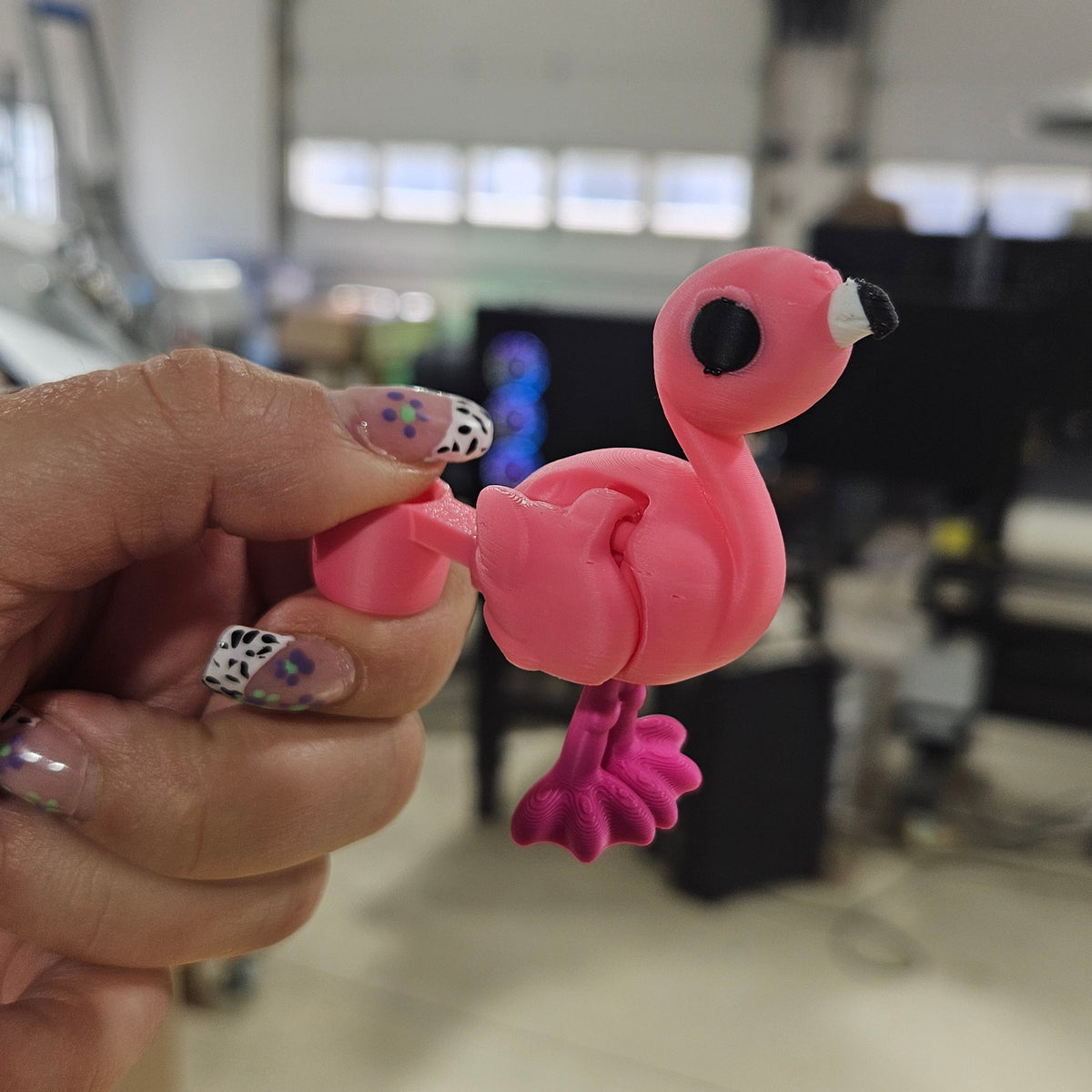 PINK FLAMINGO-3D PRINTED STRAW BUDDY
