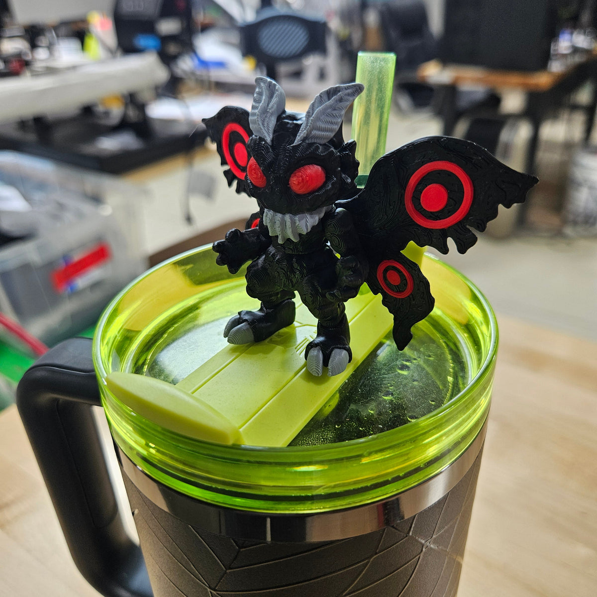 MOTH MAN-3D PRINTED STRAW BUDDY
