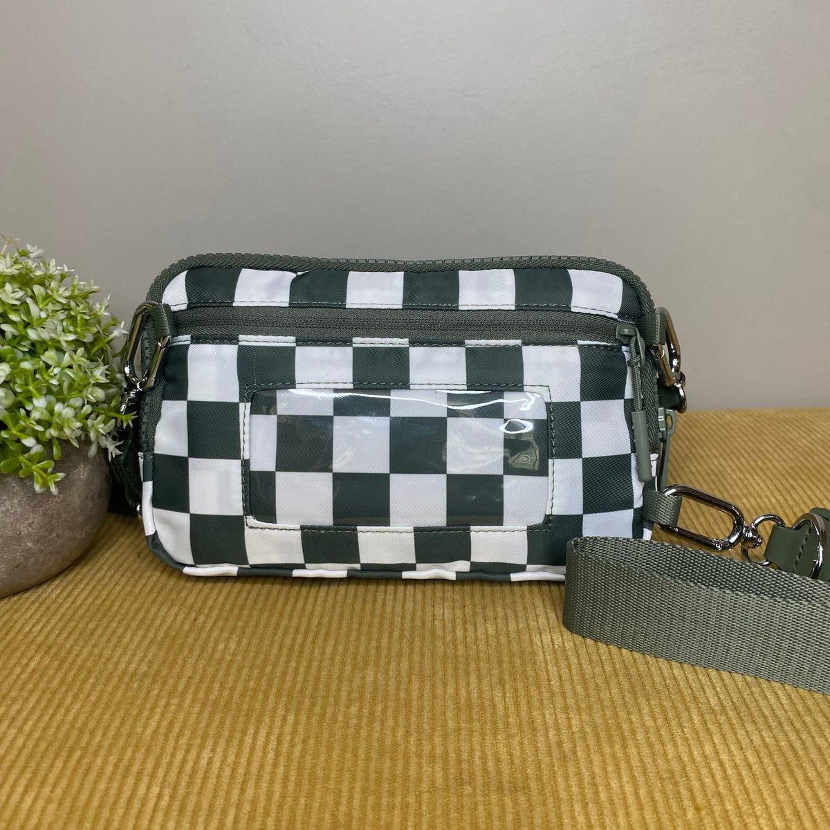 Remi - Nylon Crossbody Checkered