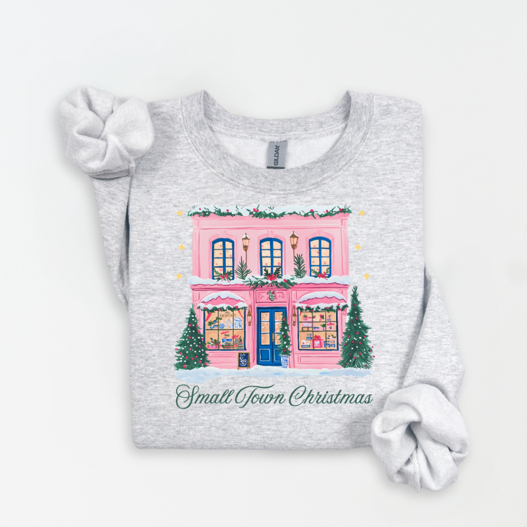 Small Town Christmas Sweatshirt.
