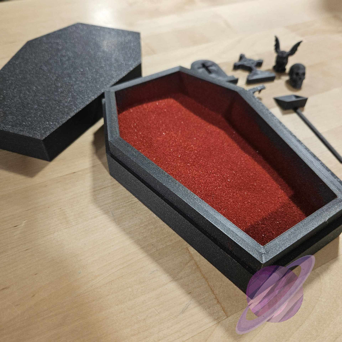 3D PRINTED SPOOKY COFFIN ZEN GARDEN