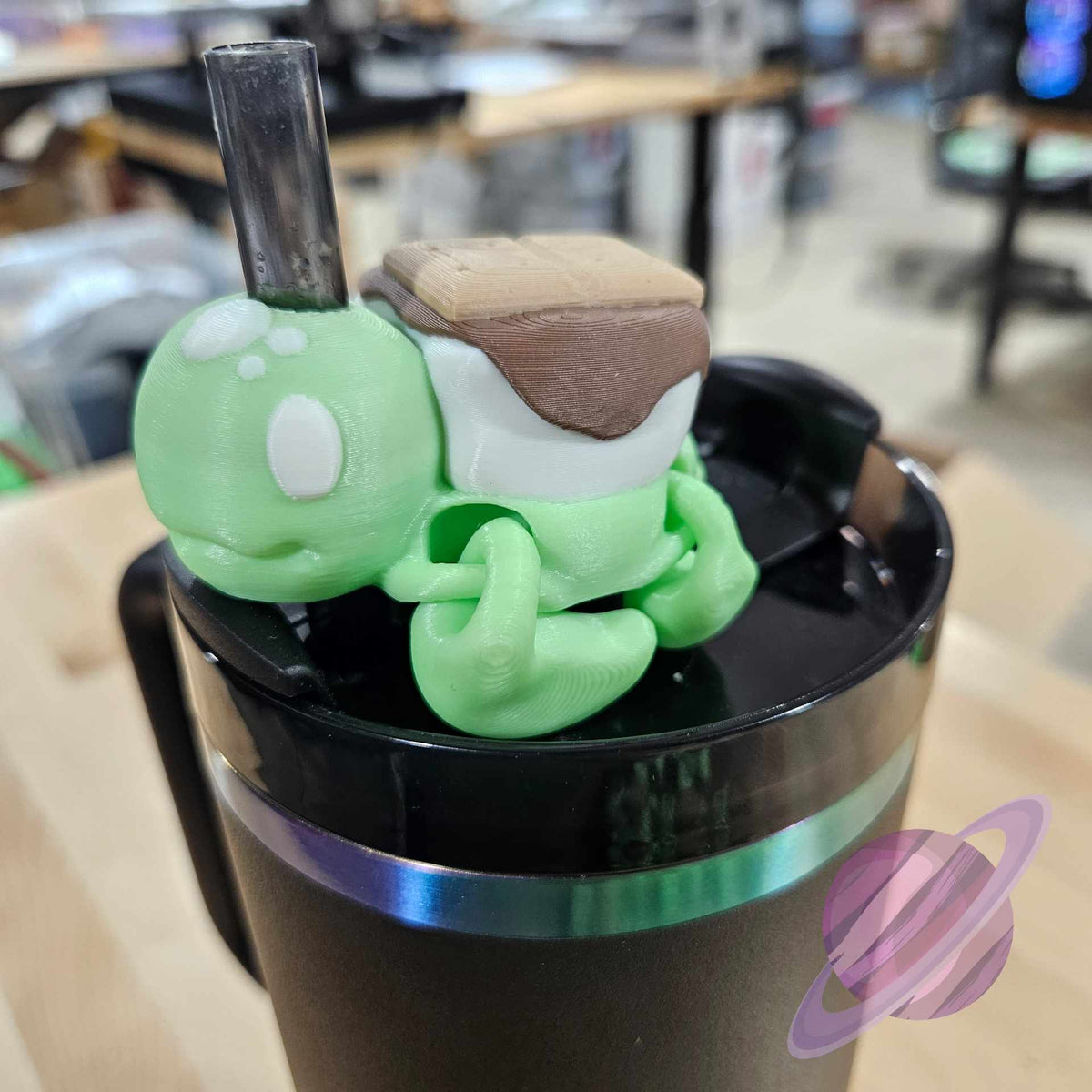 SMORE TURTLE-3D PRINTED STRAW BUDDY