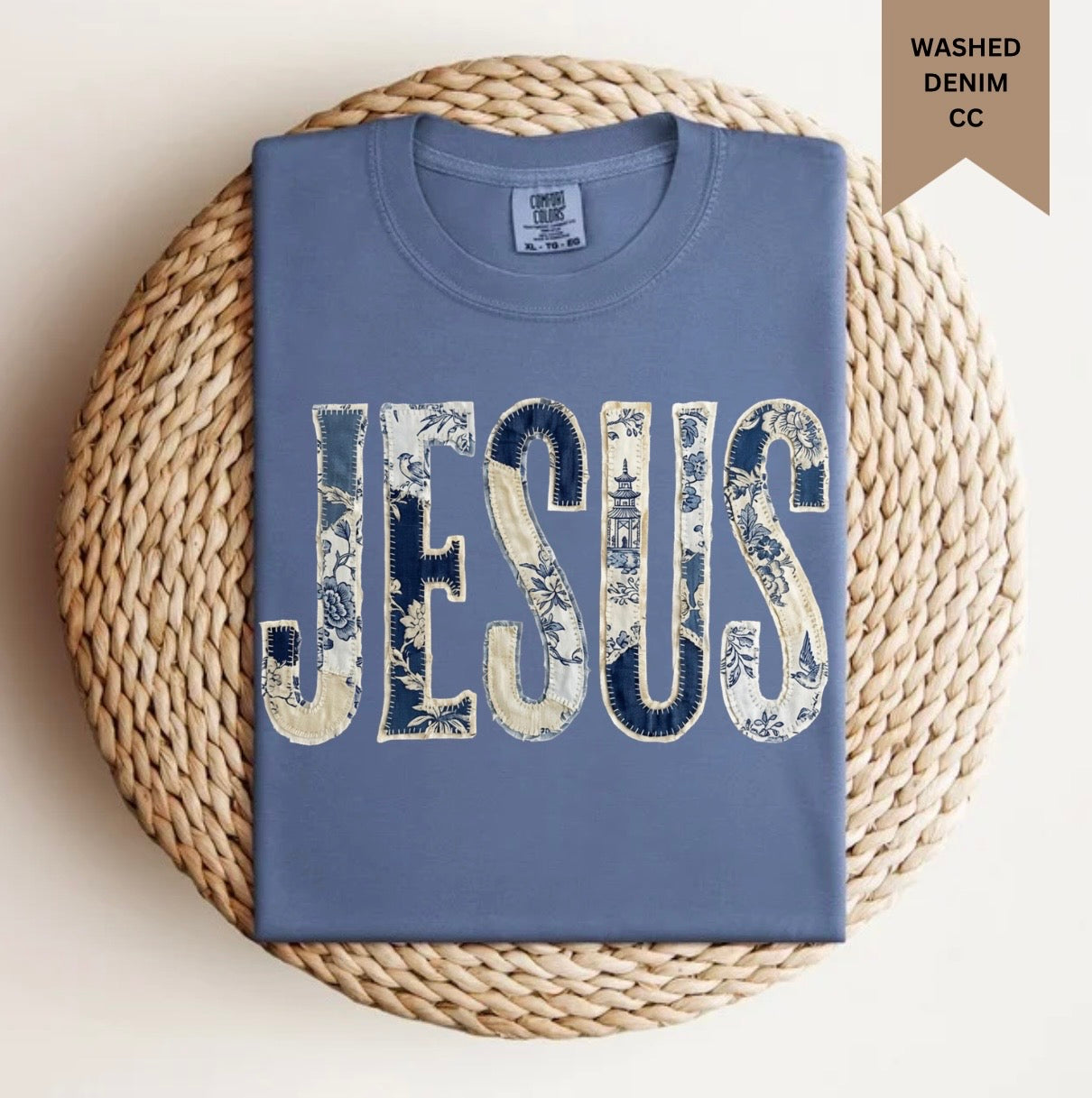 Chinoiserie Patchwork Jesus Tee.