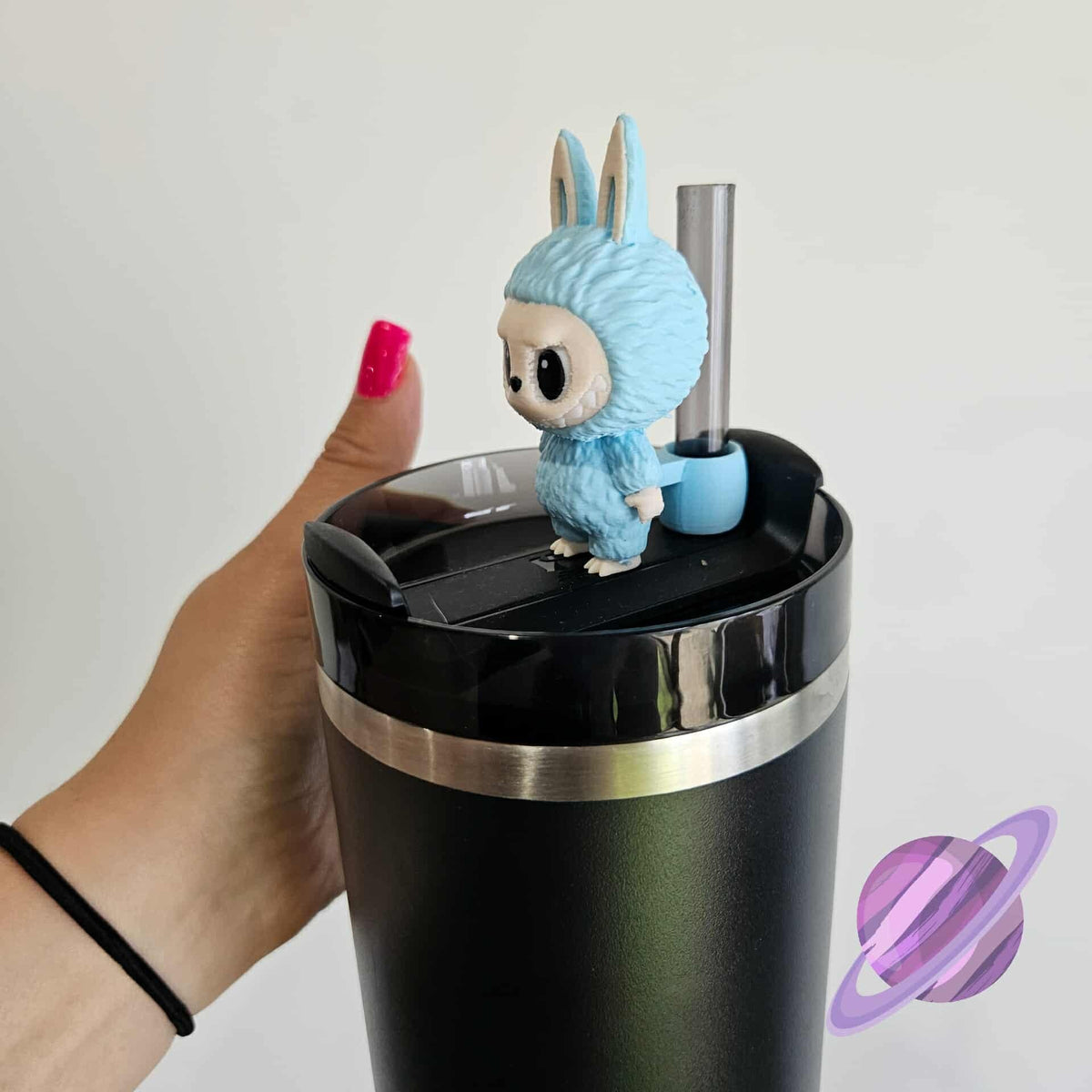 BLUE LABU-3D PRINTED STRAW BUDDY