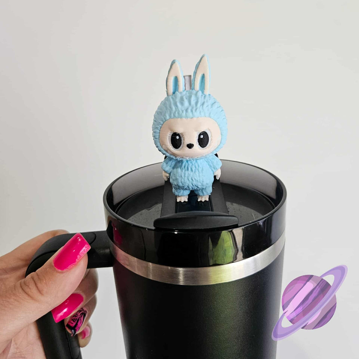 BLUE LABU-3D PRINTED STRAW BUDDY