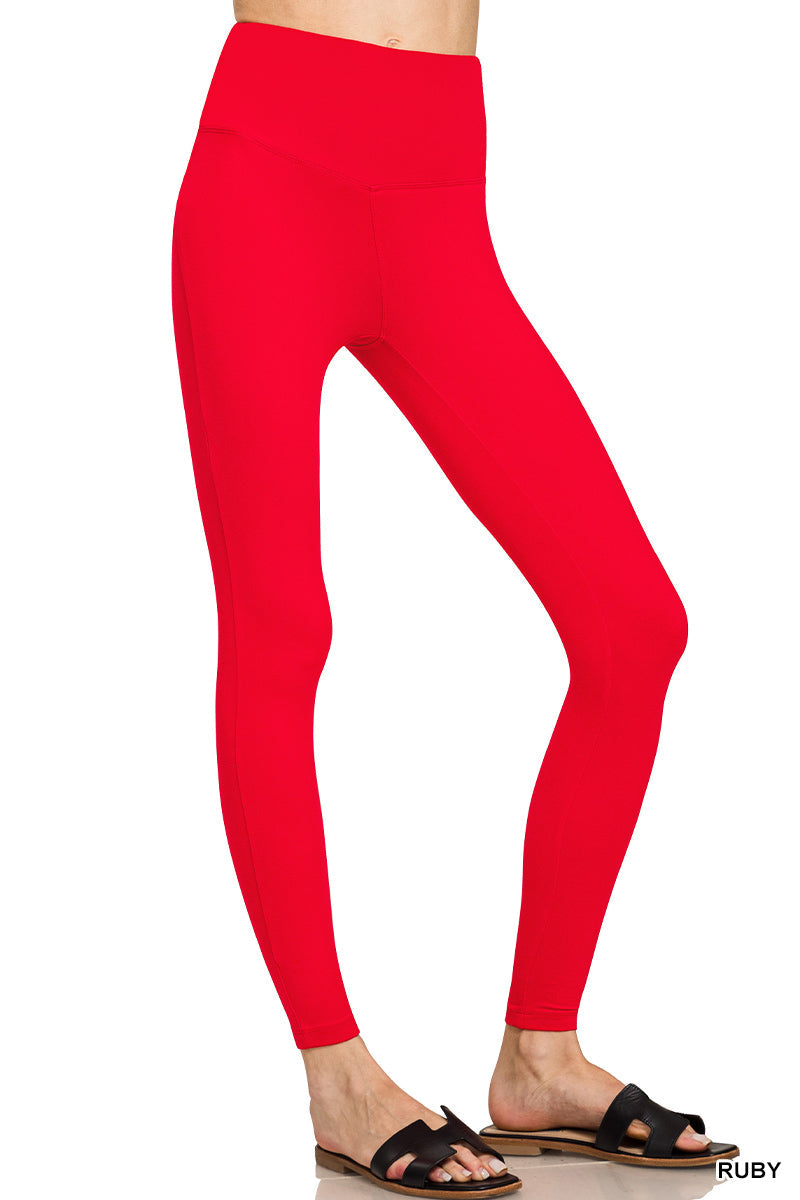 Brushed DTY Microfiber Wide Waistband Zenana Leggings RTS