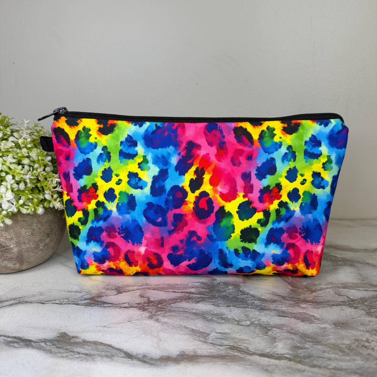 Pouch - Animal Print Bright Rainbow