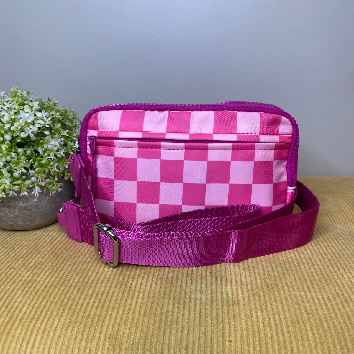 Remi - Nylon Crossbody Checkered