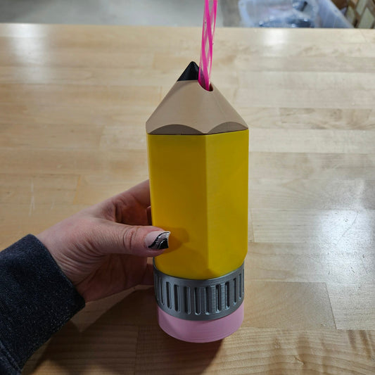 3D PRINTED CUSTOM PENCIL 12 OUNCE SKINNY CAN HOLDER