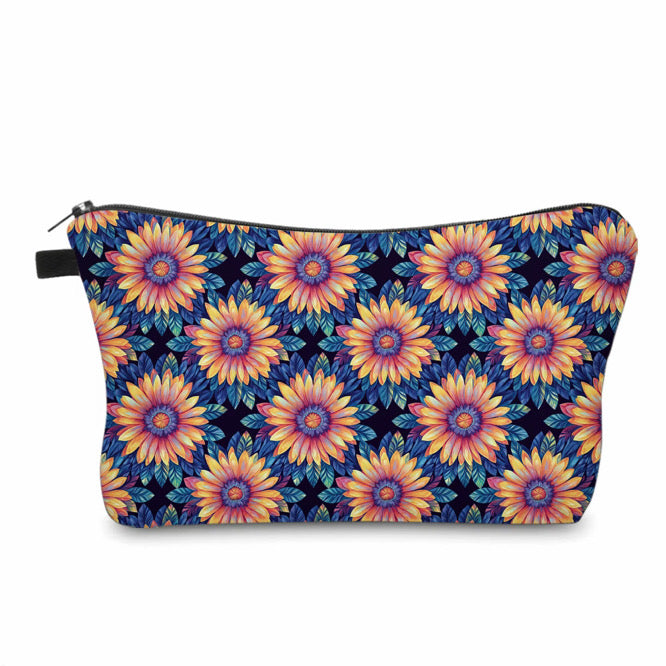 Pouch - Floral Rainbow Sunflower Kaleidoscope