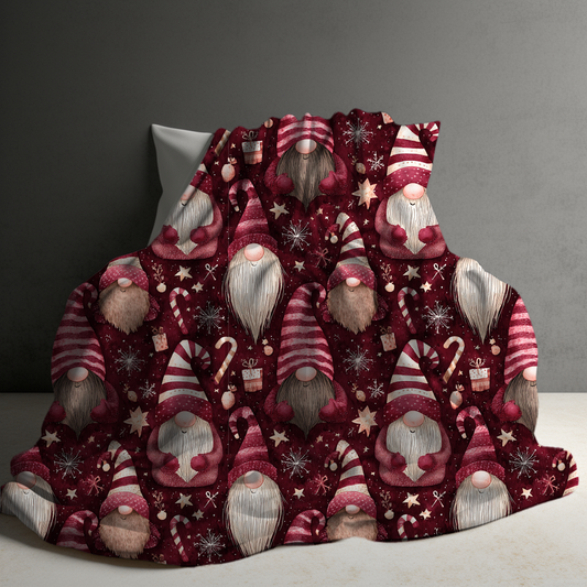 Blanket Christmas - Crimson Gnomes - PREORDER