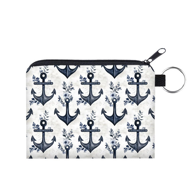 Mini Pouch - Floral Anchor