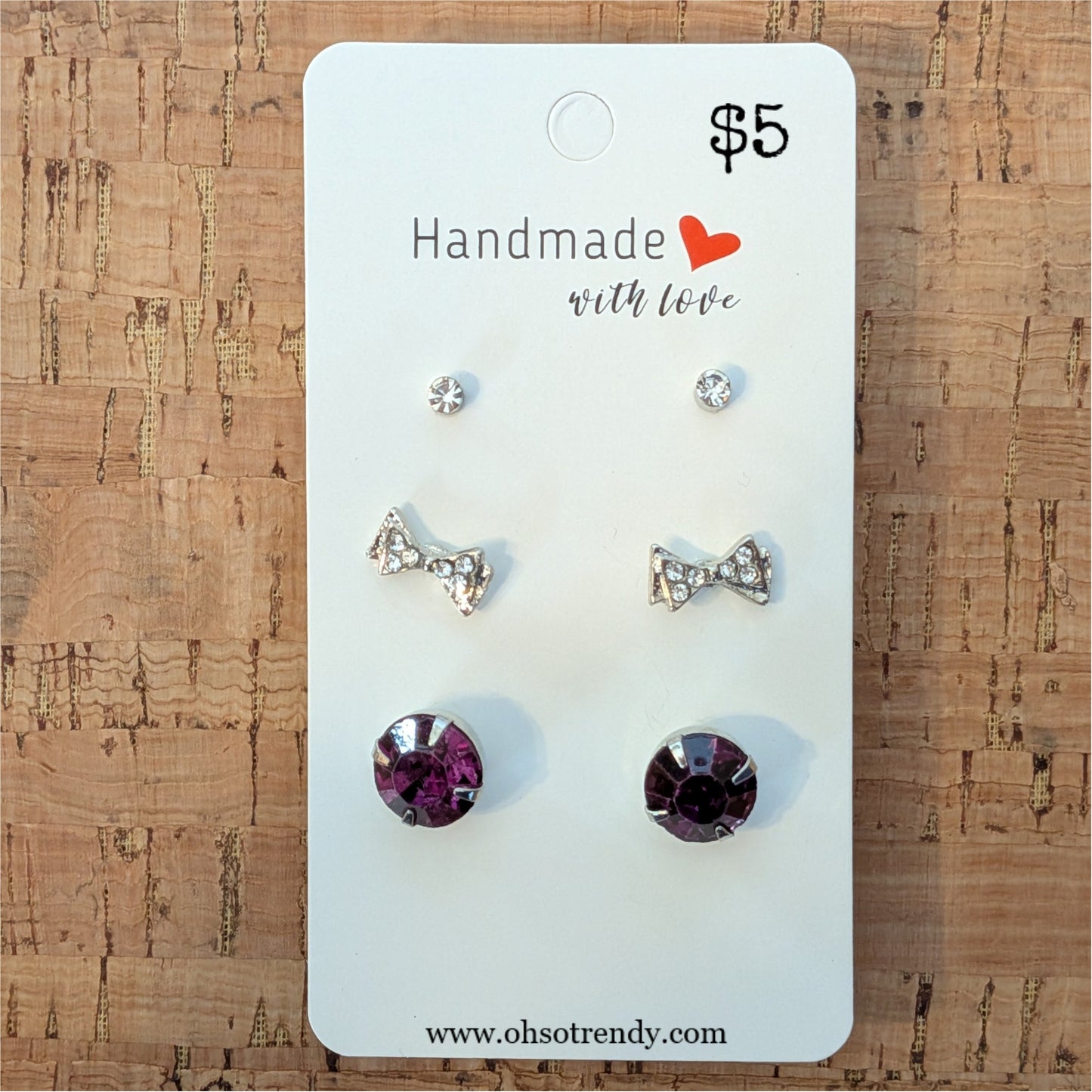 3 PAIRS OF EARRINGS