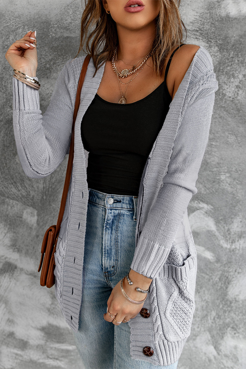 Front Pocket Cardigan FB