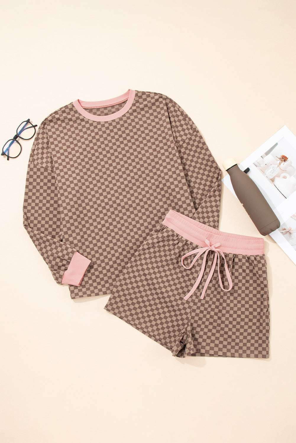Checkered Pullover Set *multiple colors* FB