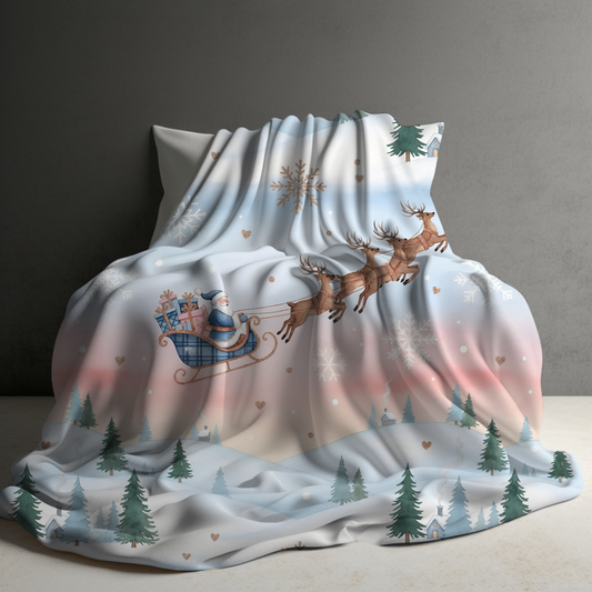 Blanket Christmas - Santa Sleigh - PREORDER