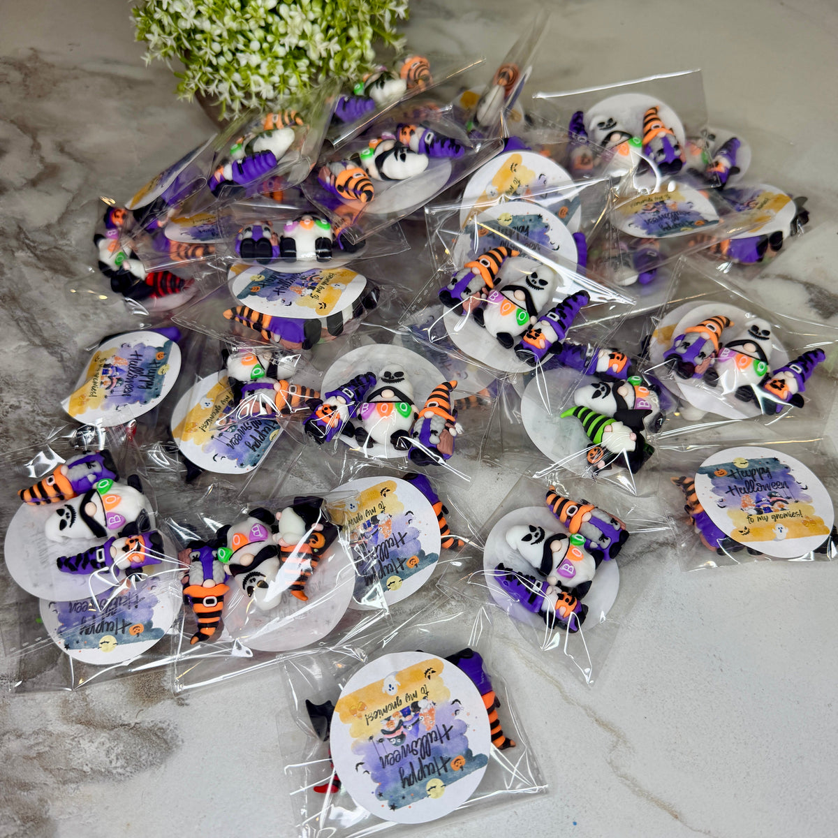 Gnome Figurines - Halloween Assortment (3 pack) - Halloween Sticker