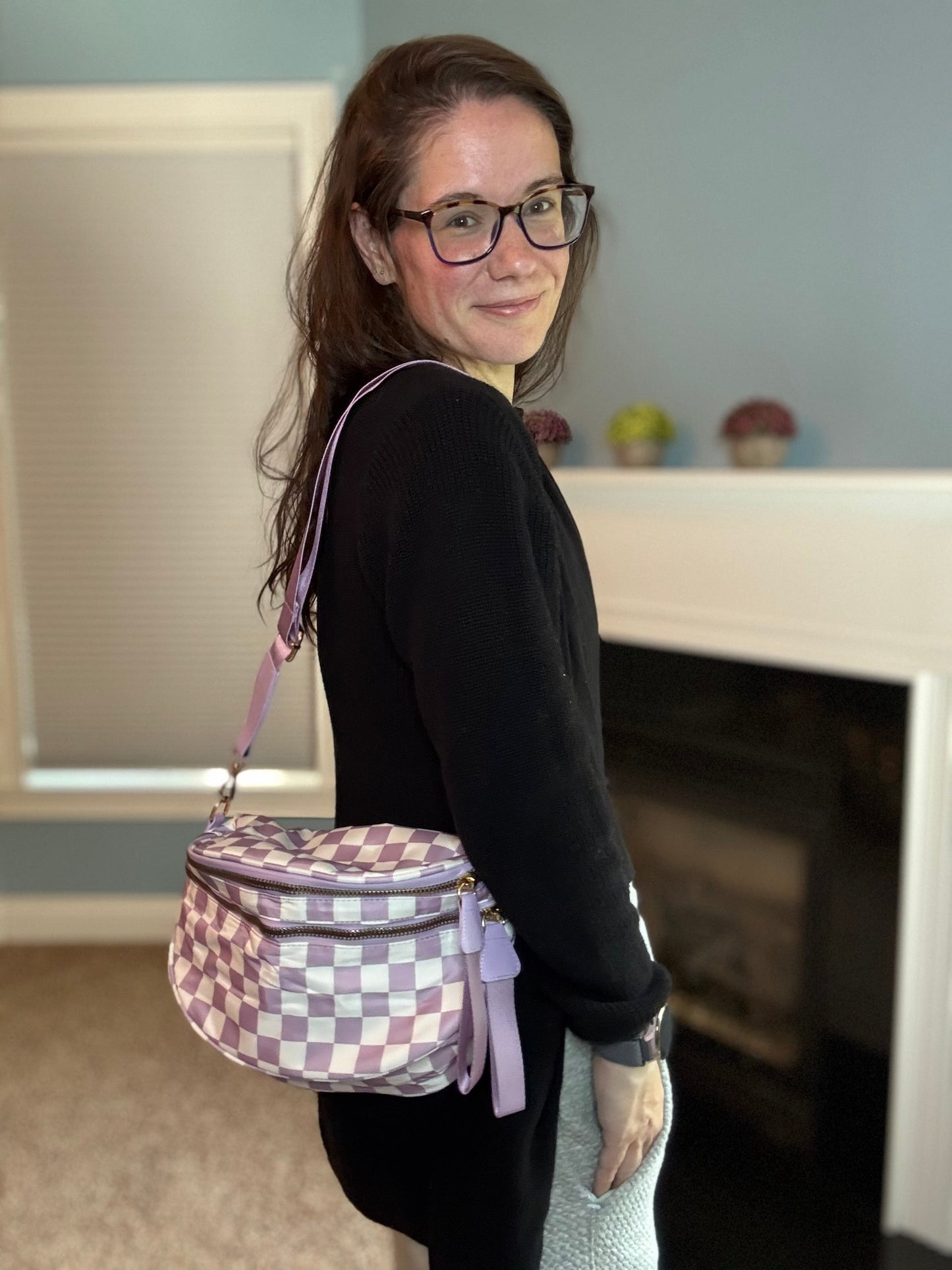 Roni - Nylon Crossbody - Light Purple