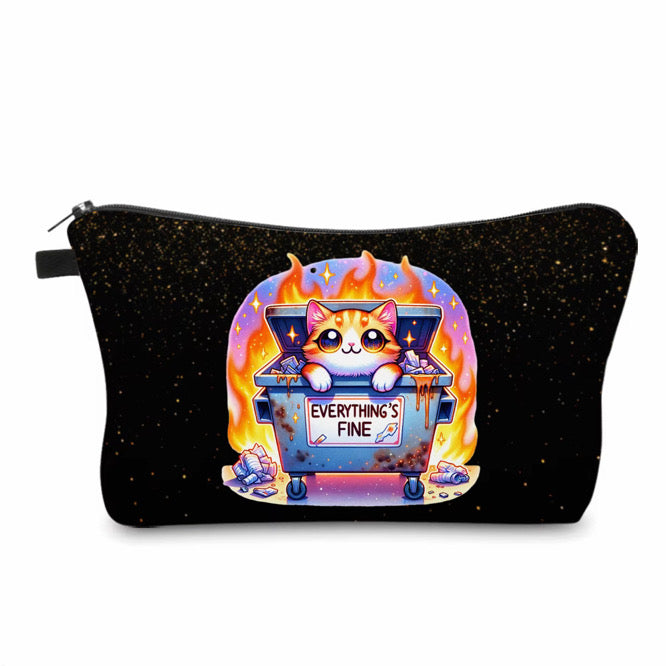 Pouch - Cat Humor Dumpster Fire