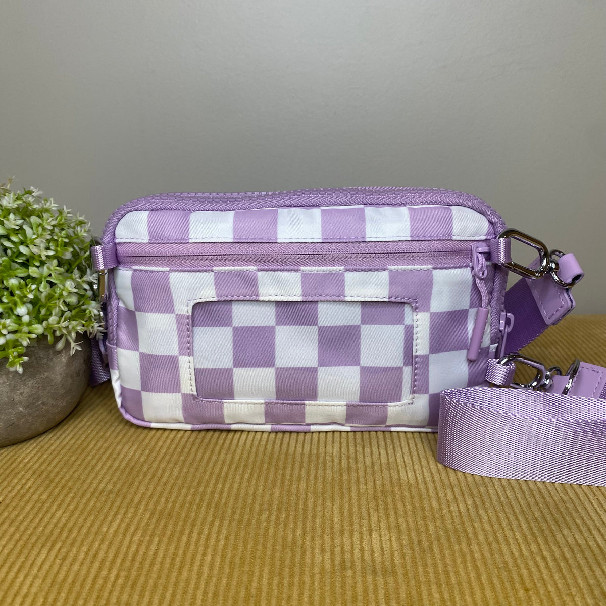 Remi - Nylon Crossbody Checkered