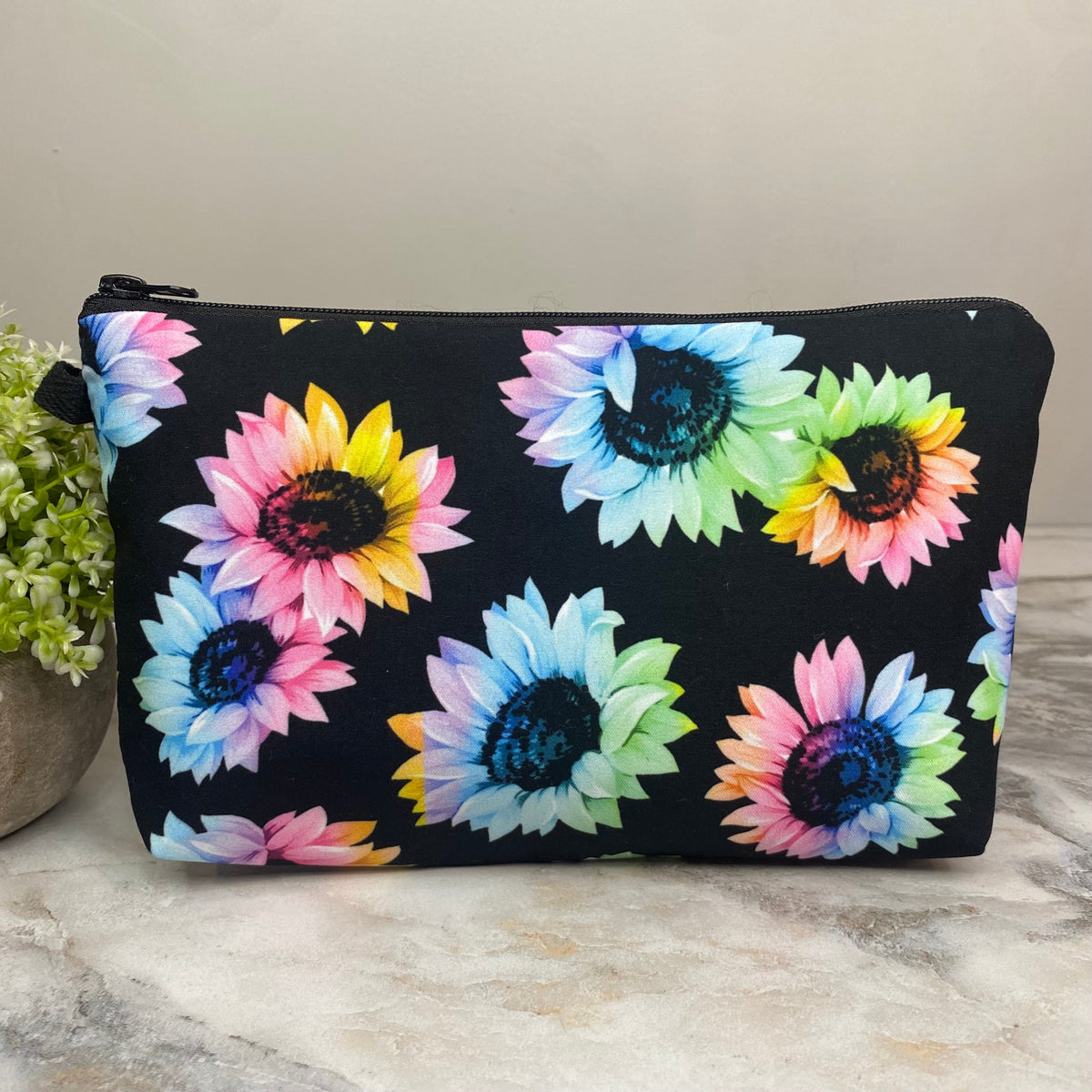 Pouch - Floral Sunflower Rainbow