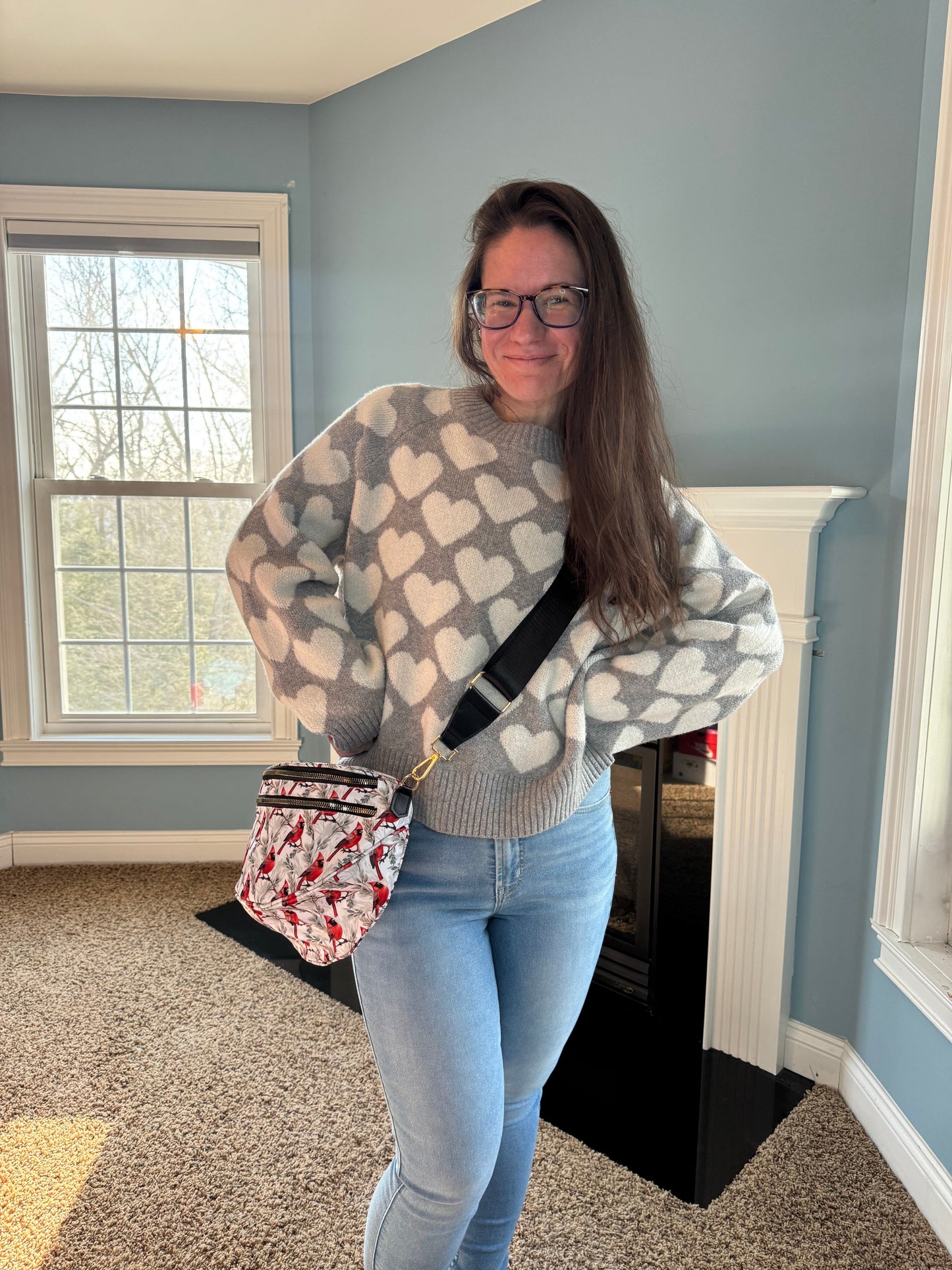 The Roni Nylon Crossbody - Cardinal