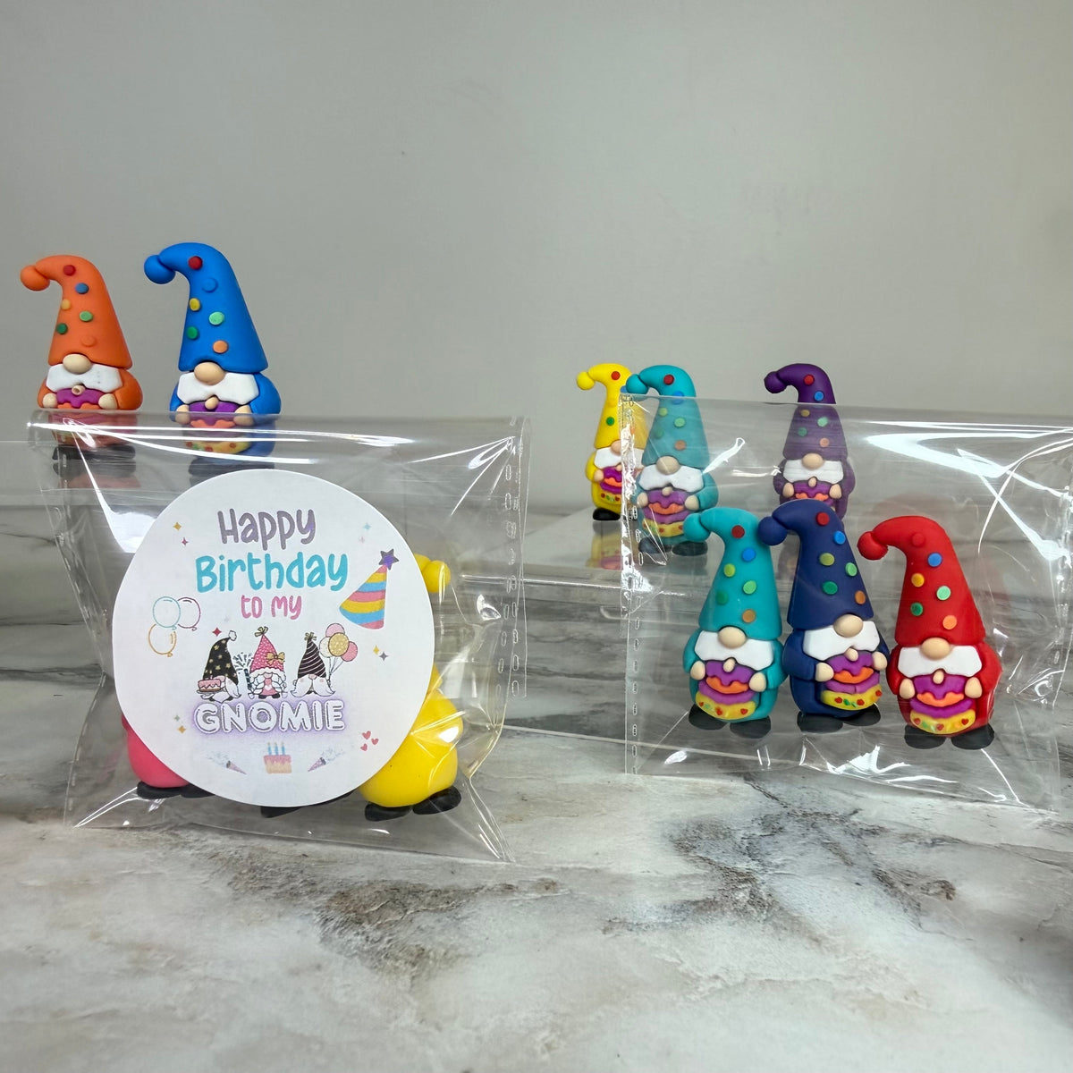 Gnome Figurines - Birthday Assortment (3 pack) - 20% Off Sticker