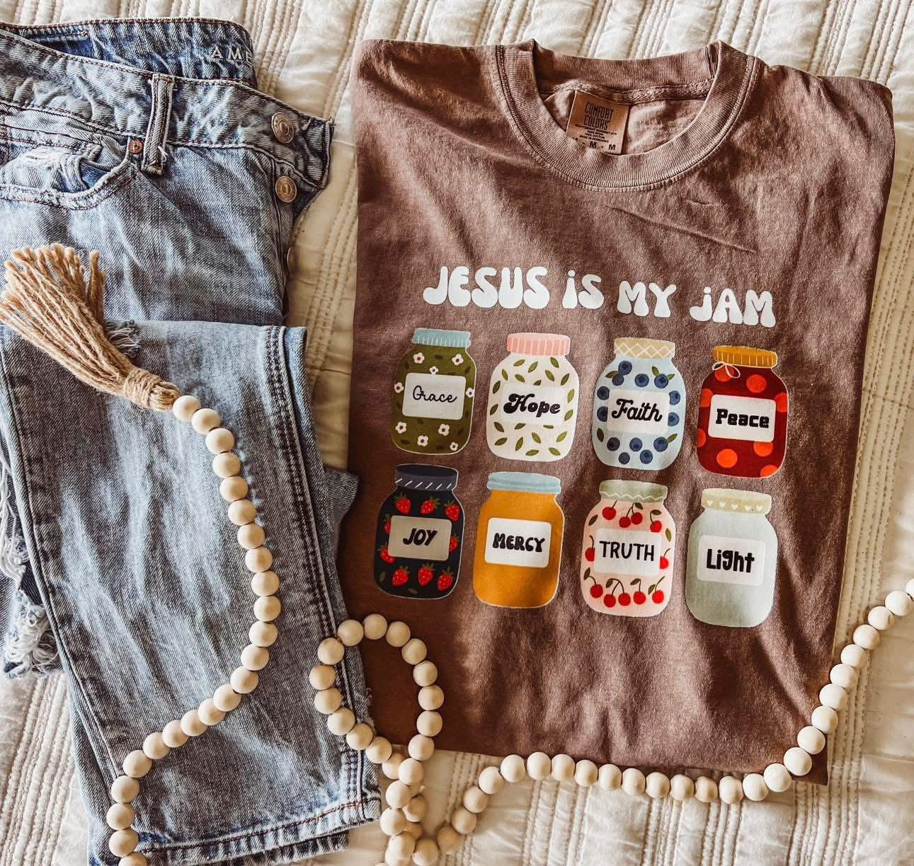 Jesus is my Jam Faith Comfort Colors Graphic Tee