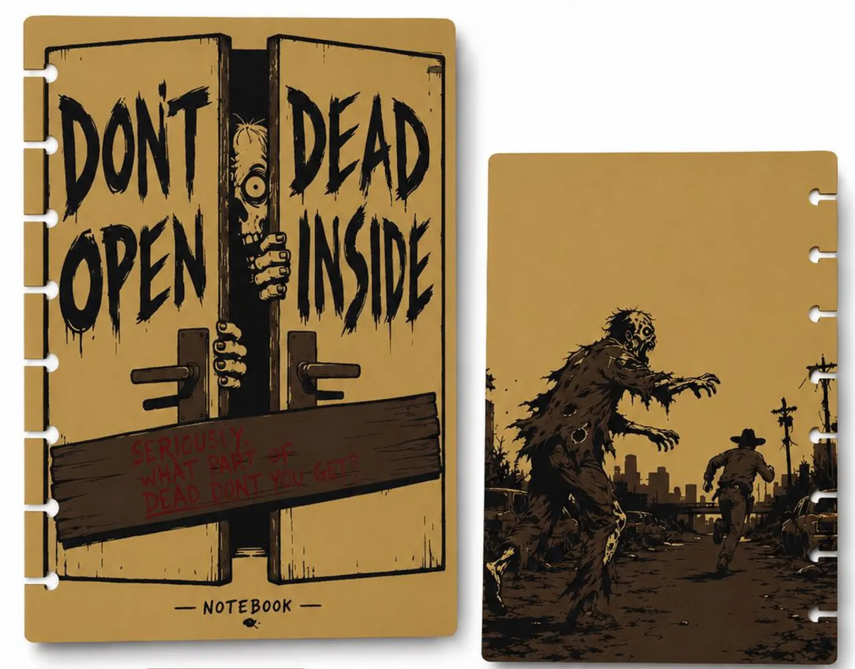 DEAD WALK NOTEBOOK- 3D PRINTED REFILLABLE NOTEBOOK
