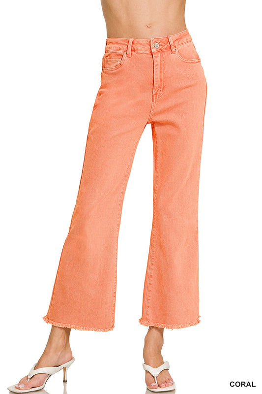 Frayed Bootcut High Rise Jeans Zenana*multiple colors* RTS