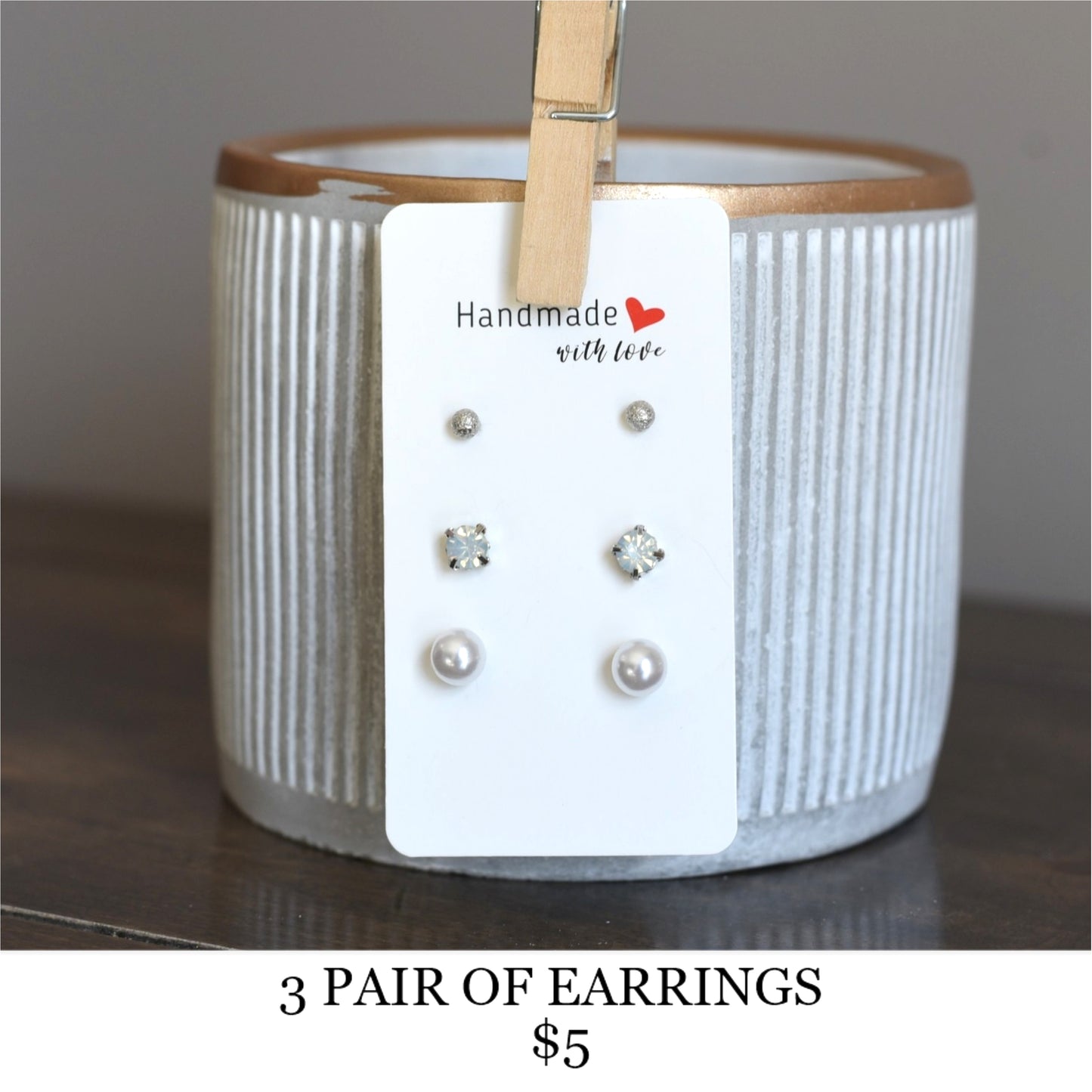 3 PAIR OF EARRINGS