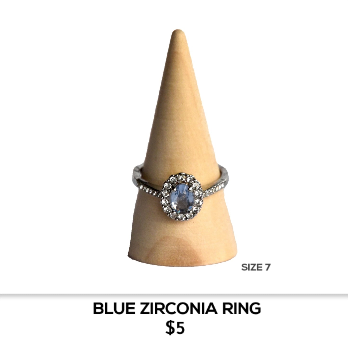 BLUE ZIRCONIA RING