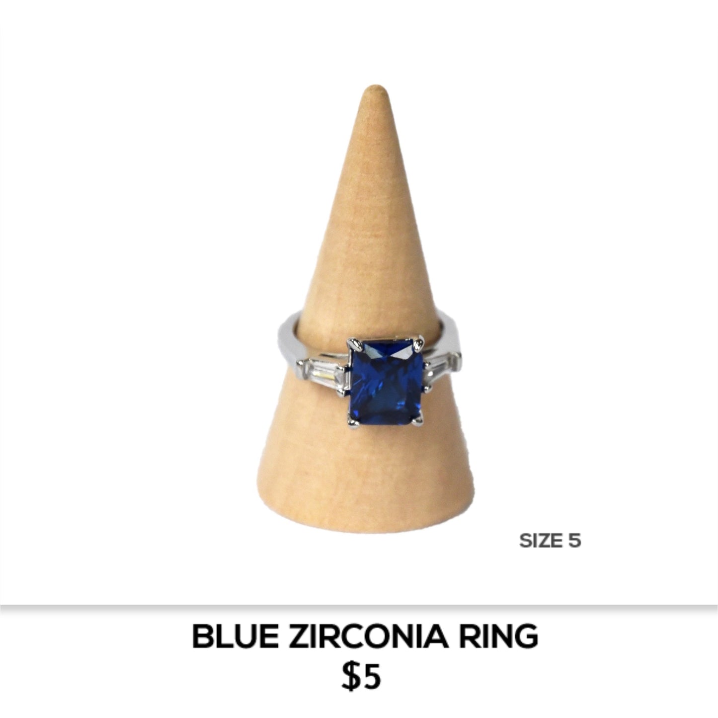BLUE ZIRCONIA RING
