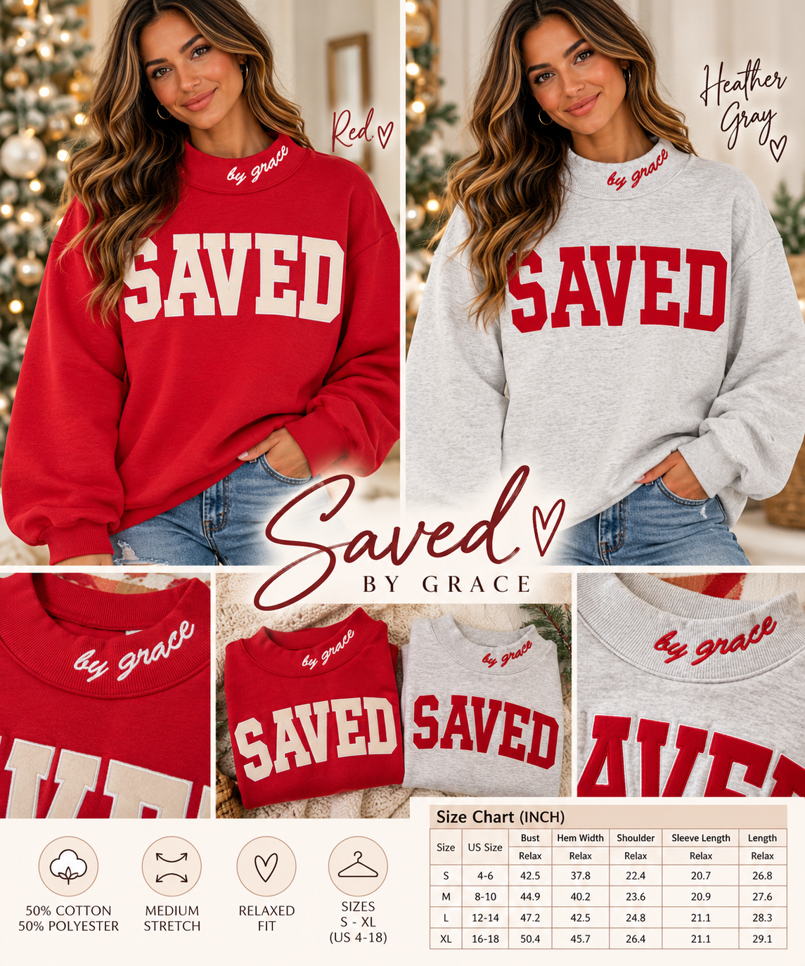 Saved By Grace Sweatshirt