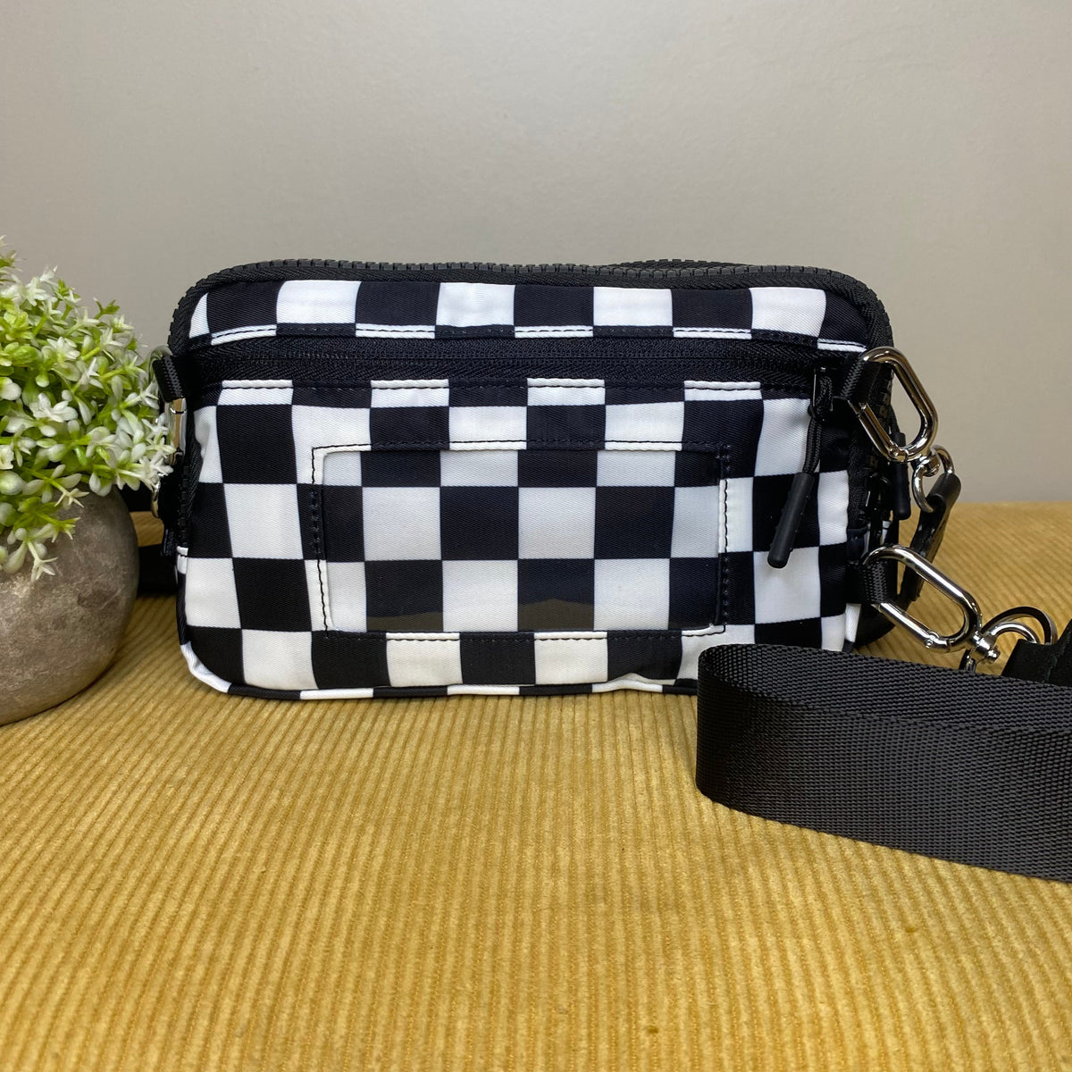 Remi - Nylon Crossbody Checkered
