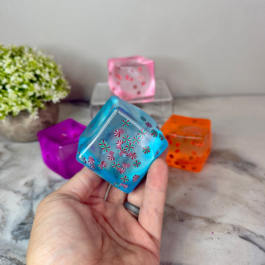 Squishy Toy - Christmas Sprinkle Cube