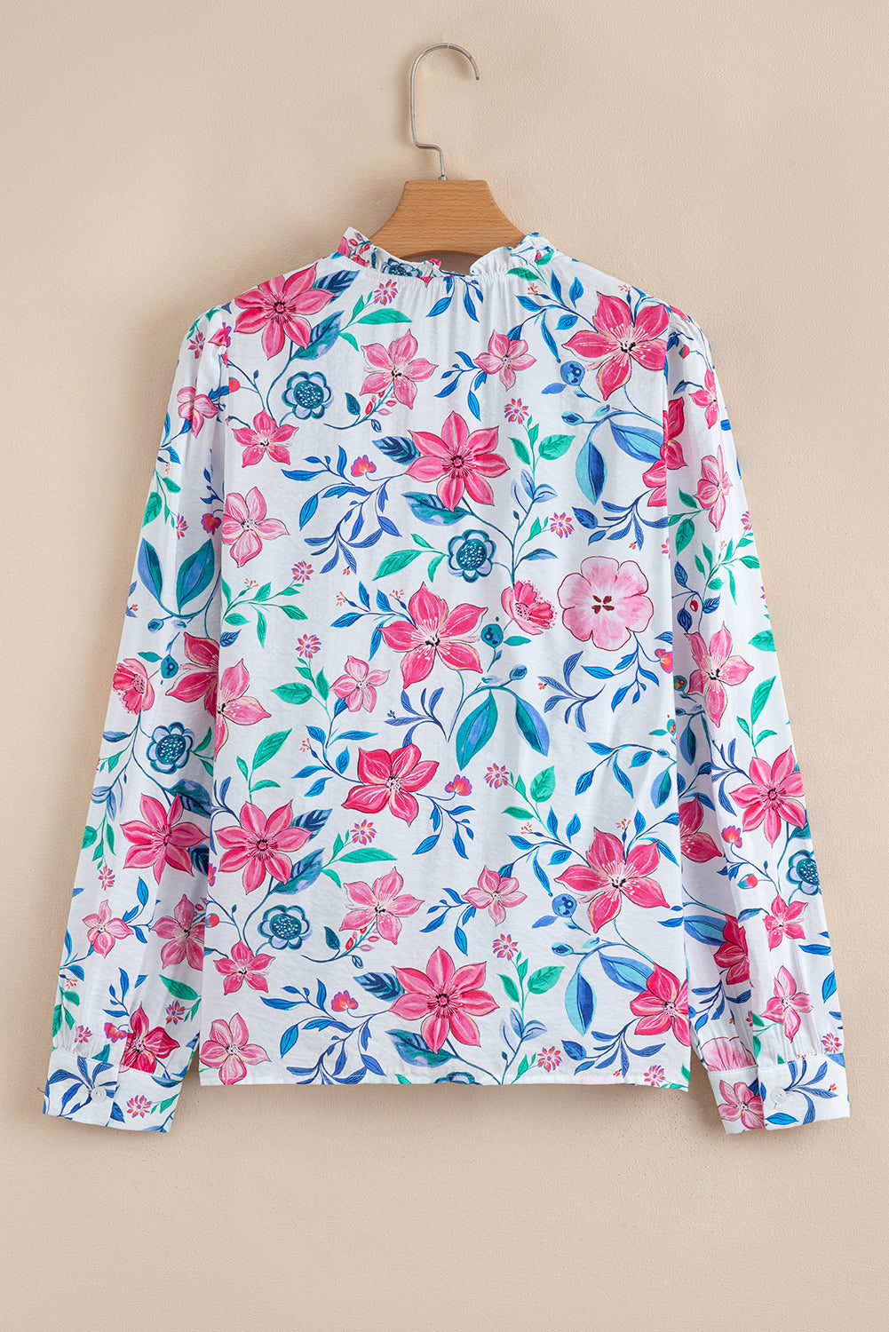 Floral Lace Button Up Blouse August.