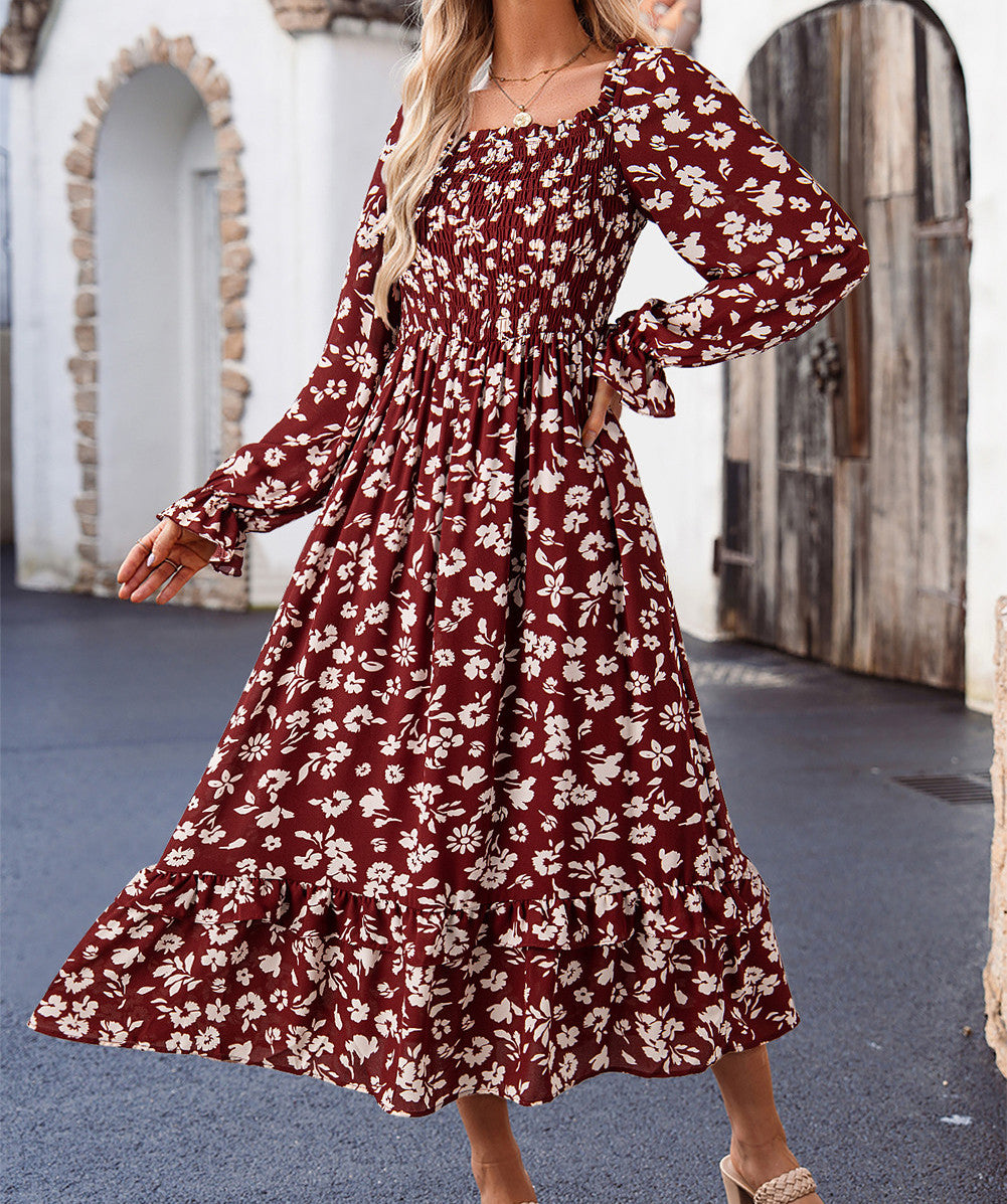 Floral Smocked Maxi Dress FB