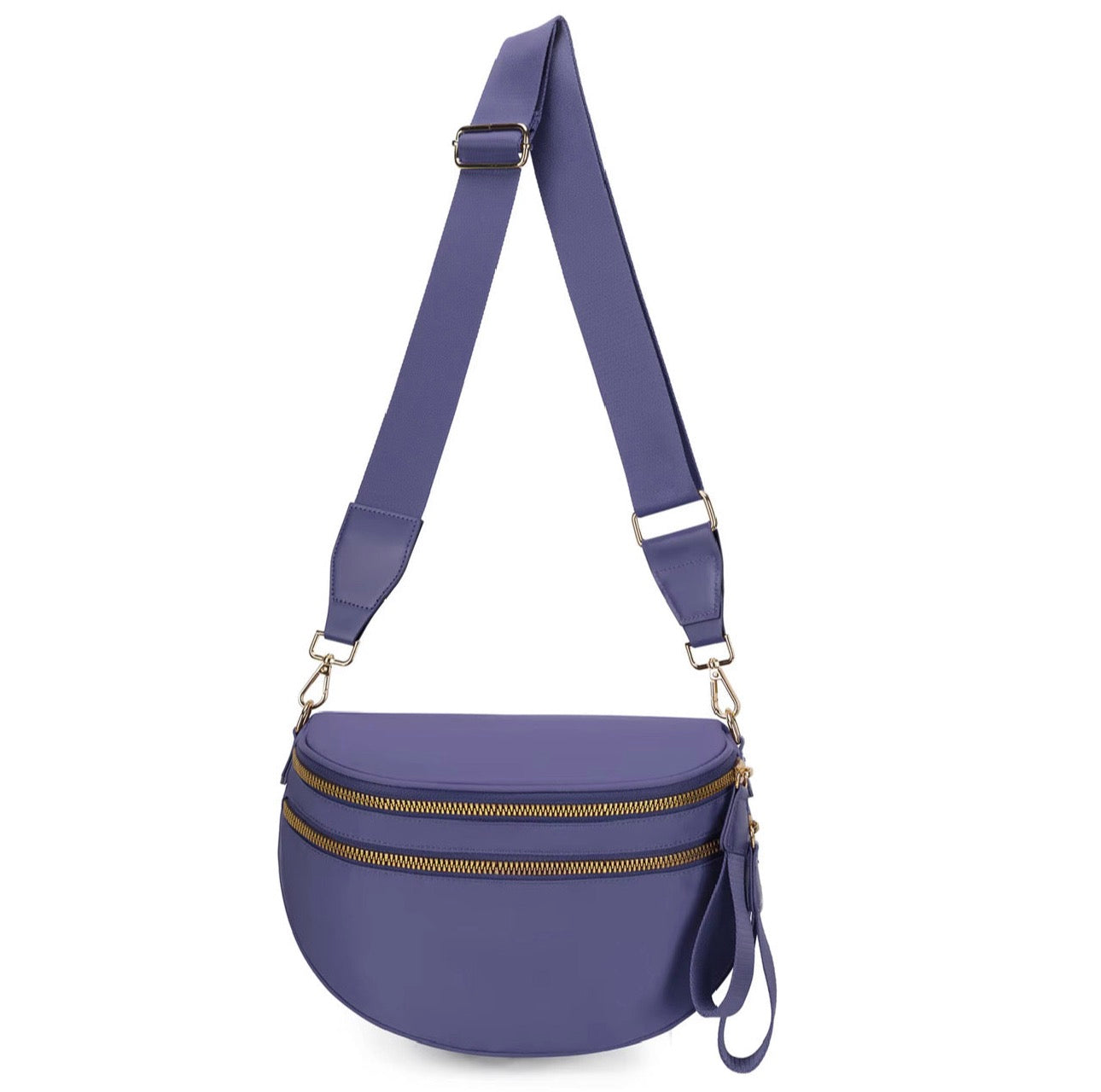 The Roni Nylon Crossbody - Solid Cloud Purple