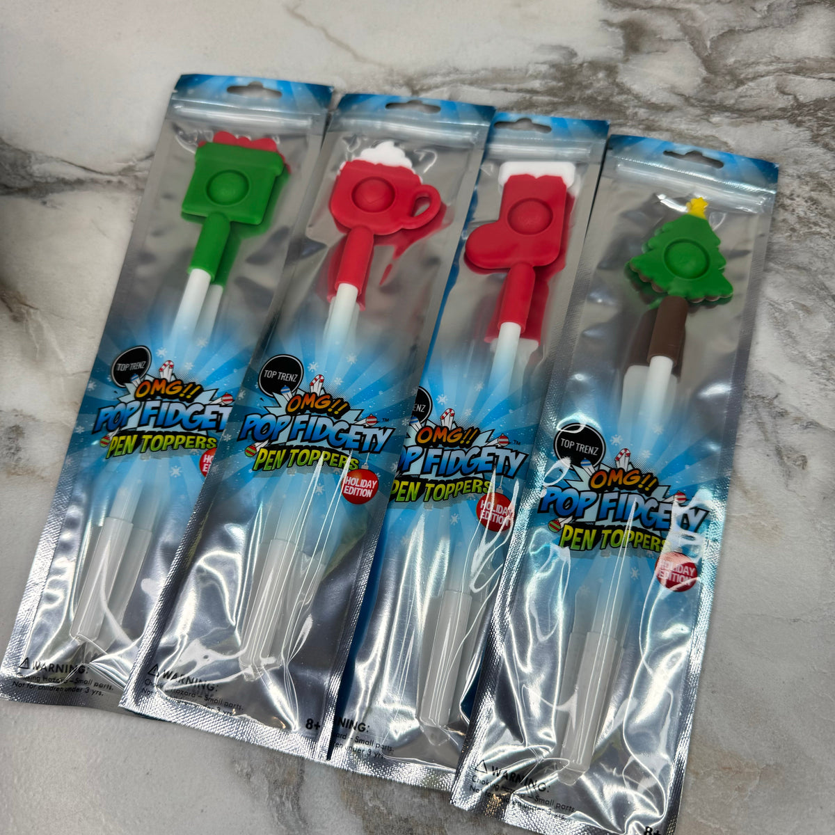Pen - OMG Pop Fidgety Holiday Christmas Pen + Topper